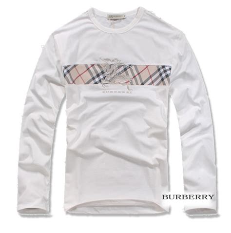 t shirt manche longue burberry homme|T.